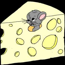 Maus mit Käse
