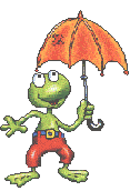 Frog und Schirm
