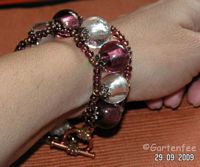 Armband mit 1 cm Glasperlen