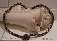 gehäkelte Kette in bunt