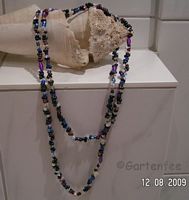 Gefädelt  mit einem Mix - Doppelkette