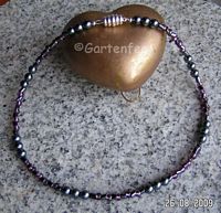 Renaissance-Perlen in grau und rosa Rocailles