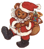 Bär als Weihnachtsmann